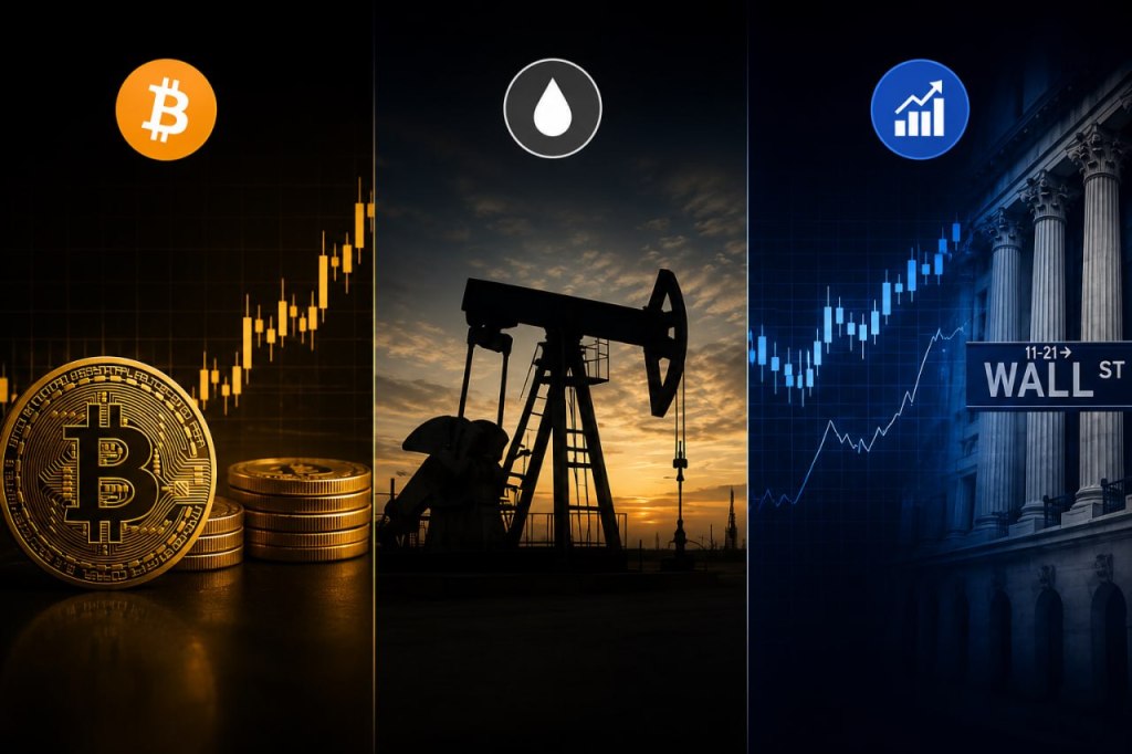 Crypto, Oil, and Stocks: Where Smart Money Is Positioning&nbsp;Now
